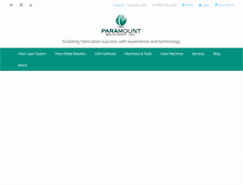 Tablet Screenshot of paramountmachinery.ca